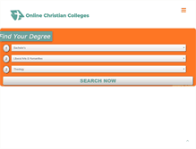 Tablet Screenshot of onlinechristiancolleges.com