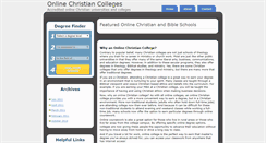 Desktop Screenshot of onlinechristiancolleges.org