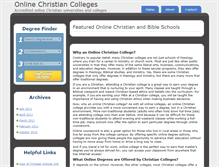 Tablet Screenshot of onlinechristiancolleges.org
